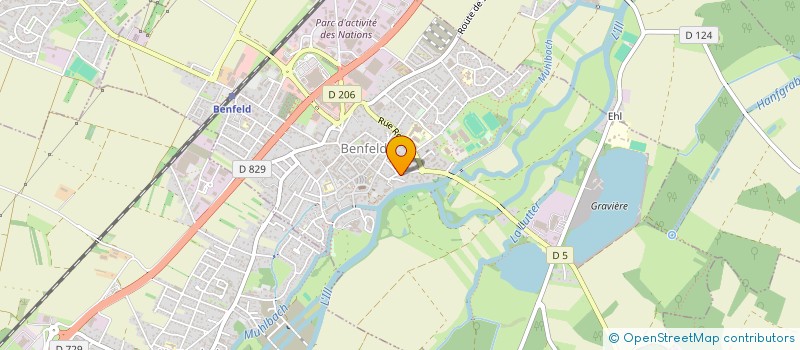 localisation de l'entreprise ASSOCIATION SPORTIVE DE BENFELD  BENFELD