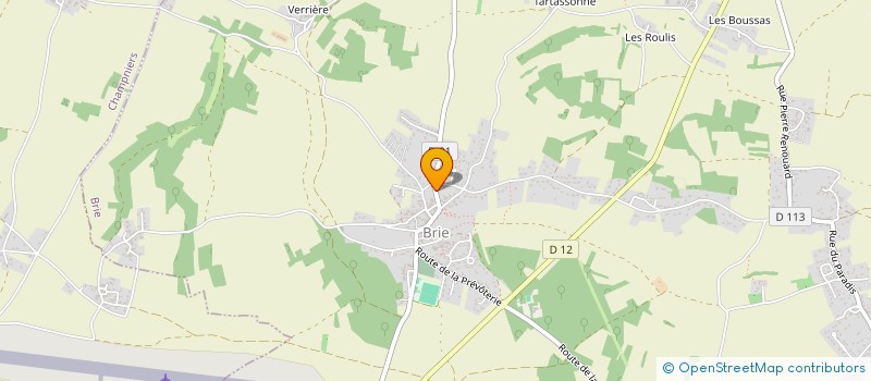 localisation de l'entreprise ASSOCIATION SPORTIVE DE BRIE à BRIE