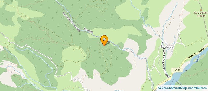 localisation de l'entreprise ASSOCIATION SPORTIVE DE CASTELLET-LES-SAUSSES  CASTELLET-LES-SAUSSES