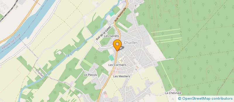 localisation de l'entreprise ASSOCIATION SPORTIVE DE CHAILLES TENNIS DE TABLE  CHAILLES