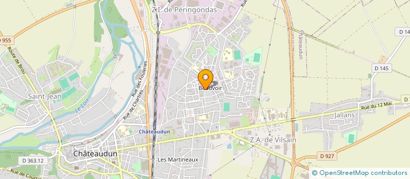 localisation de l'entreprise ASSOCIATION SPORTIVE DE CHATEAUDUN à CHATEAUDUN