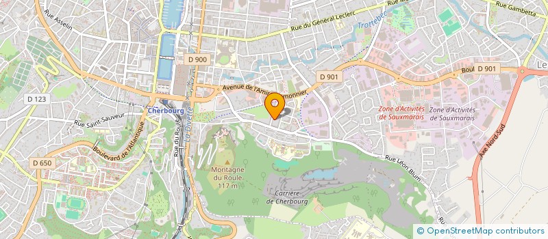 localisation de l'entreprise ASSOCIATION SPORTIVE DE CHERBOURG  CHERBOURG-EN-COTENTIN