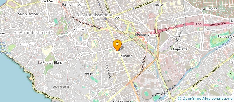 localisation de l'entreprise ASSOCIATION SPORTIVE DE CLUNY  MARSEILLE