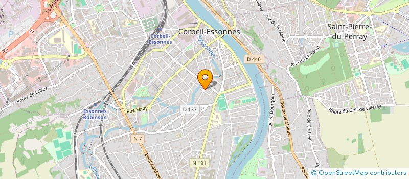 localisation de l'entreprise ASSOCIATION SPORTIVE DE CORBEIL ESSONNES BOXING CLUB à CORBEIL-ESSONNES