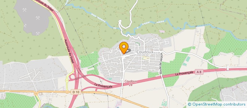 localisation de l'entreprise ASSOCIATION SPORTIVE DE COUDOUX  COUDOUX