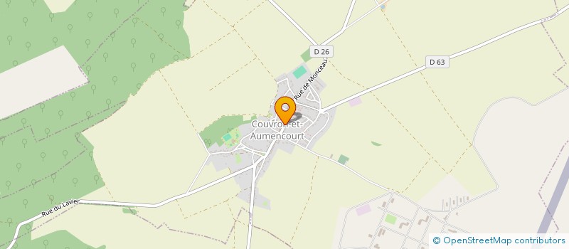 localisation de l'entreprise ASSOCIATION SPORTIVE DE COUVRON  COUVRON-ET-AUMENCOURT