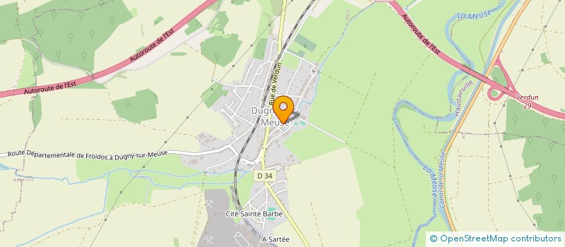 localisation de l'entreprise ASSOCIATION SPORTIVE DE DUGNY à DUGNY-SUR-MEUSE