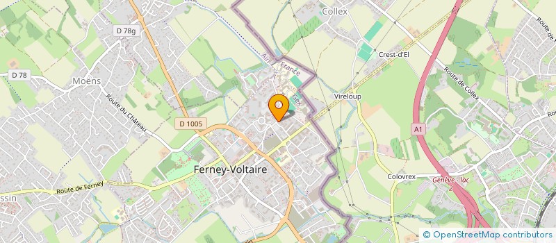 localisation de l'entreprise ASSOCIATION SPORTIVE DE FERNEY-VOLTAIRE à FERNEY-VOLTAIRE