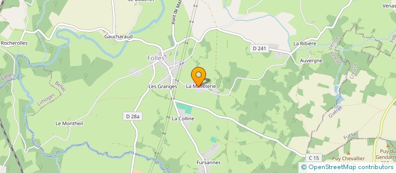 localisation de l'entreprise ASSOCIATION SPORTIVE DE FOLLES à FOLLES