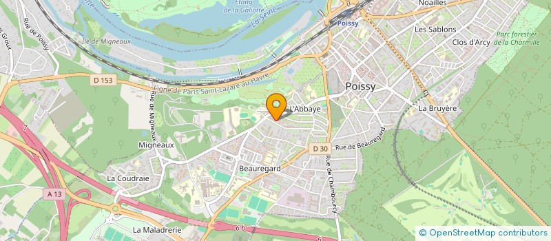 localisation de l'entreprise ASSOCIATION SPORTIVE DE GRAPPLING DE POISSY  POISSY