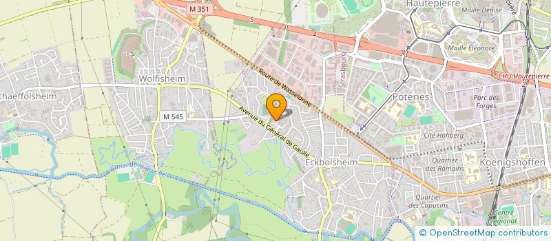 localisation de l'entreprise ASSOCIATION SPORTIVE DE HAUT VOL  ECKBOLSHEIM