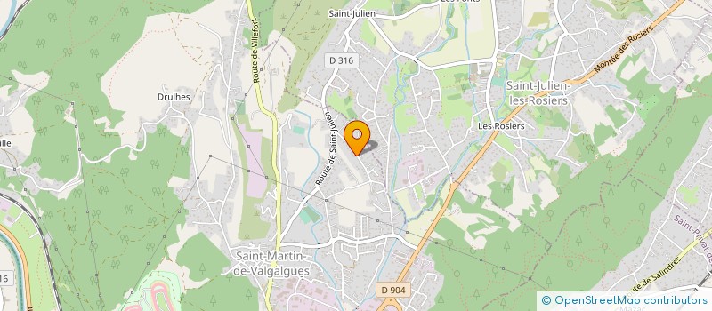 localisation de l'entreprise ASSOCIATION SPORTIVE DE KARTING CEVENOLE  ALES