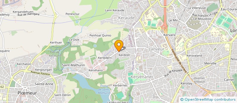 localisation de l'entreprise ASSOCIATION SPORTIVE DE KERDIRET à PLOEMEUR