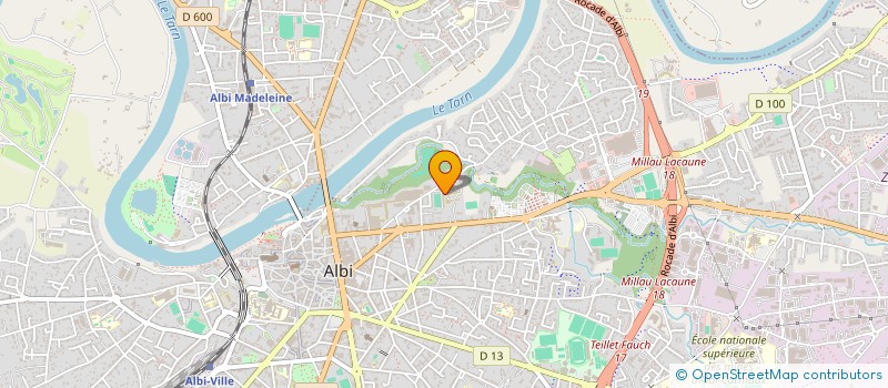 localisation de l'entreprise ASSOCIATION SPORTIVE DE L'ECHAPPEE VERTE à ALBI