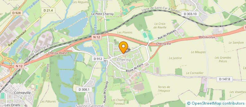 localisation de l'entreprise ASSOCIATION SPORTIVE DE L'ECOLE DE CHERISY à CHERISY