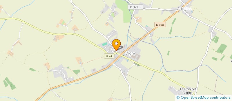 localisation de l'entreprise ASSOCIATION SPORTIVE DE L'ECOLE DE DIGNY à DIGNY