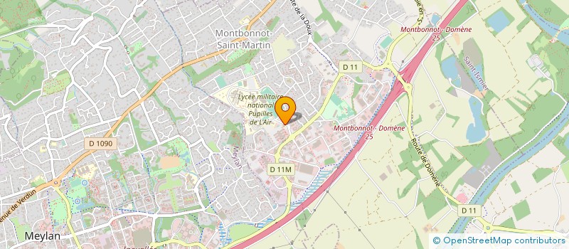 localisation de l'entreprise ASSOCIATION SPORTIVE DE L'ECOLE DES PUPILLES DE L'AIR à MONTBONNOT-SAINT-MARTIN