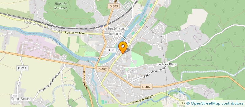 localisation de l'entreprise ASSOCIATION SPORTIVE DE L ECOLE DU PATIS à LA FERTE-SOUS-JOUARRE