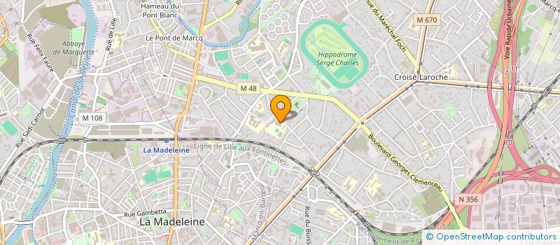 localisation de l'entreprise ASSOCIATION SPORTIVE DE L'ECOLE EUROPEENNE LILLE METROPOLE à MARCQ-EN-BARŒUL