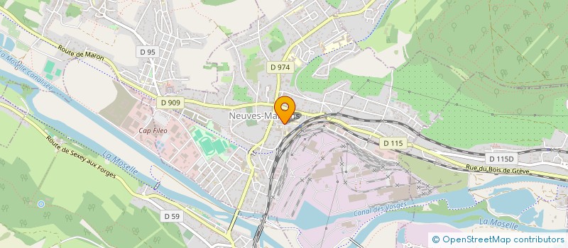 localisation de l'entreprise ASSOCIATION SPORTIVE DE L'ECOLE LOUISE MICHEL  NEUVES-MAISONS