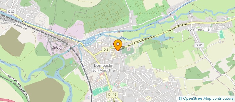 localisation de l'entreprise ASSOCIATION SPORTIVE DE L'ECOLE MARCEL LEROY DOMBASLE  DOMBASLE-SUR-MEURTHE