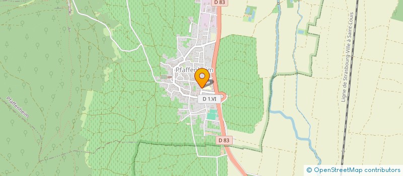 localisation de l'entreprise ASSOCIATION SPORTIVE DE L'ECOLE MIXTE DE PFAFFENHEIM  PFAFFENHEIM