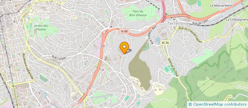 localisation de l'entreprise ASSOCIATION SPORTIVE DE L'ECOLE NATIONALE D'INGENIEURS DE SAINT ETIENNE  SAINT-ETIENNE