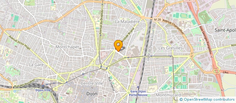 localisation de l'entreprise ASSOCIATION SPORTIVE DE L'ECOLE NATIONALE DES GREFFES  DIJON