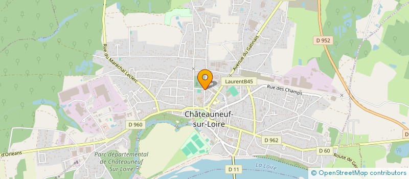 localisation de l'entreprise ASSOCIATION SPORTIVE DE L ECOLE PRIMAIRE MAURICE GENEVOIX à CHATEAUNEUF-SUR-LOIRE