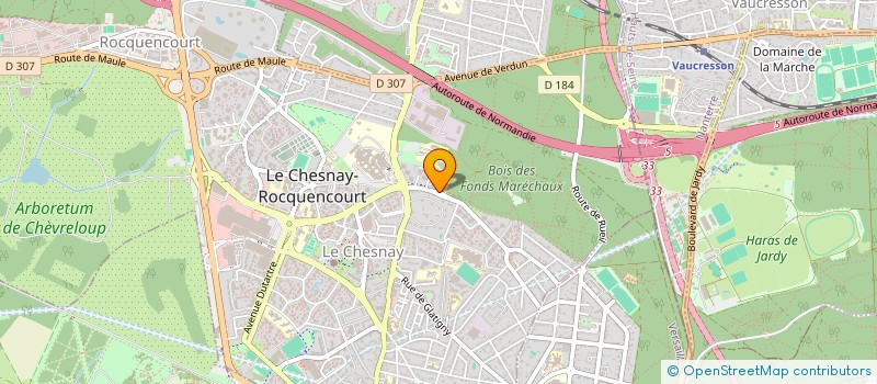 localisation de l'entreprise ASSOCIATION SPORTIVE DE L'ECOLE PRIVEE BLANCHE DE CASTILLE  LE CHESNAY-ROCQUENCOURT