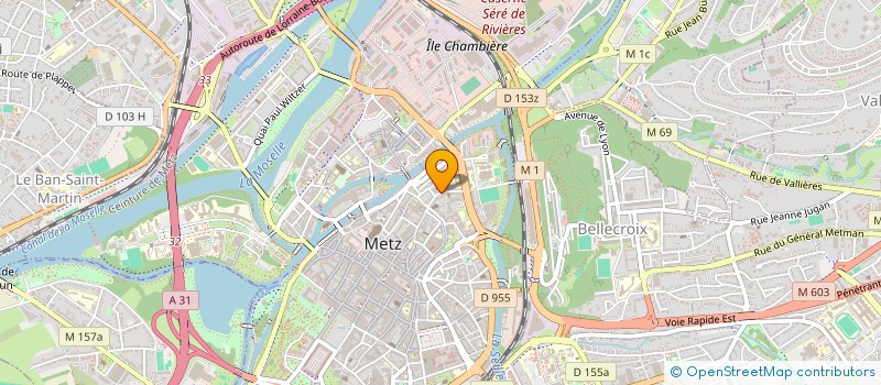 localisation de l'entreprise ASSOCIATION SPORTIVE DE L ECOLE SUPERIEURE D INGENIEURS DES TRAVAUX DE LA CONSTRUCTION DE METZ  METZ