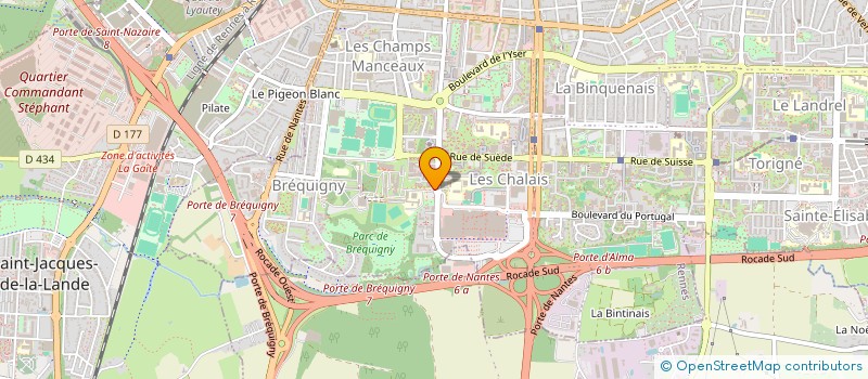 localisation de l'entreprise ASSOCIATION SPORTIVE DE L EREA DE RENNES  RENNES