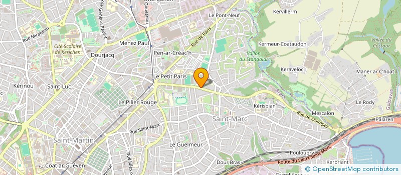 localisation de l'entreprise ASSOCIATION SPORTIVE DE L ESTRAN à BREST