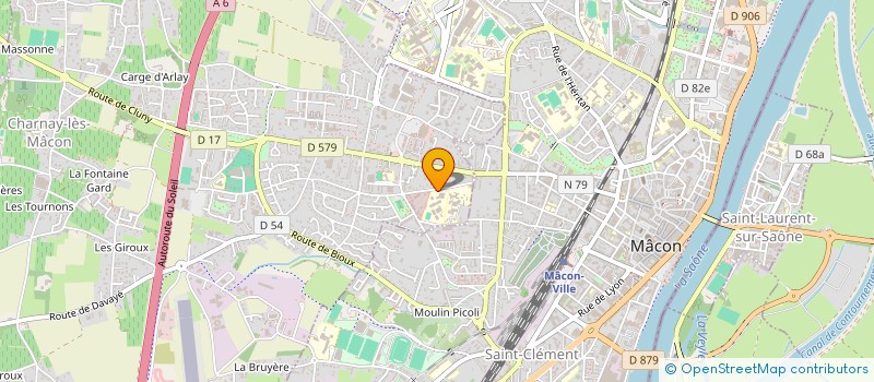 localisation de l'entreprise ASSOCIATION SPORTIVE DE L'ETABLISSEMENT REGIONAL D'ENSEIGNEMENT ADAPTE DE CHARNAY LES MACON  CHARNAY-LES-MACON