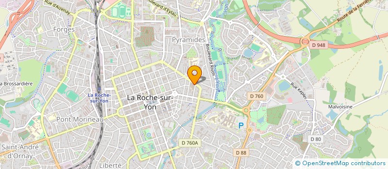 localisation de l'entreprise ASSOCIATION SPORTIVE DE L'ICES - AS ICES à LA ROCHE-SUR-YON