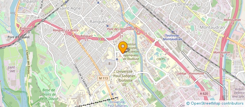 localisation de l'entreprise ASSOCIATION SPORTIVE DE L INSA à TOULOUSE