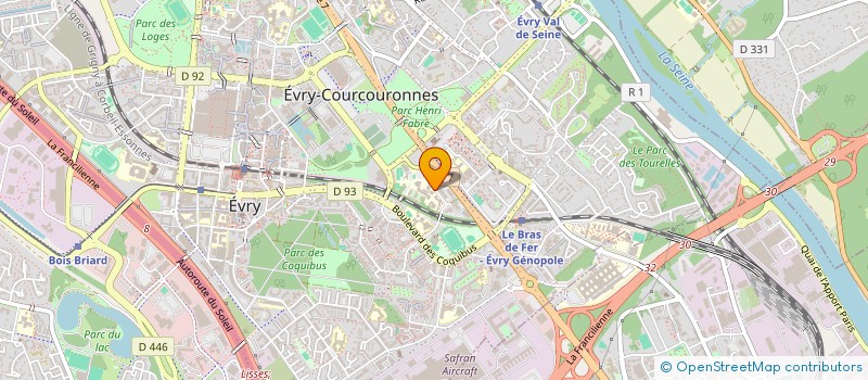 localisation de l'entreprise ASSOCIATION SPORTIVE DE L'INSTITUT MINES-TELECOM EVRY  EVRY-COURCOURONNES