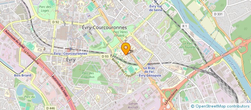 localisation de l'entreprise ASSOCIATION SPORTIVE DE L'INSTITUT NATIONAL DES TELECOMMUNICATIONS  EVRY-COURCOURONNES