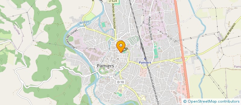 localisation de l'entreprise ASSOCIATION SPORTIVE DE L'INSTITUTION NOTRE DAME à PAMIERS