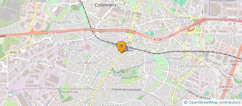 localisation de l'entreprise ASSOCIATION SPORTIVE DE L'ORT (ASORT) à COLOMIERS