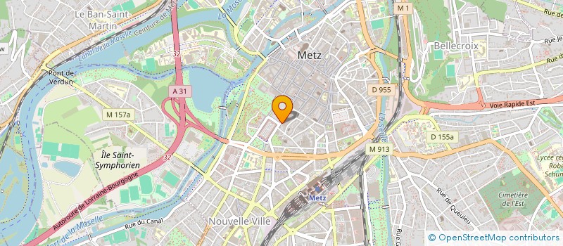 localisation de l'entreprise ASSOCIATION SPORTIVE DE LA BANQUE DE FRANCE-REGION GRAND EST  METZ