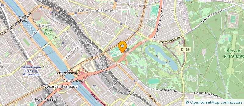 localisation de l'entreprise ASSOCIATION SPORTIVE DE LA BOULE DU XIIEME ARRONDISSEMENT  PARIS