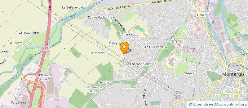 localisation de l'entreprise ASSOCIATION SPORTIVE DE LA CHARBONNIERE à PANNES