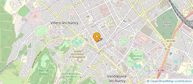 localisation de l'entreprise ASSOCIATION SPORTIVE DE LA CHIENNERIE  NANCY