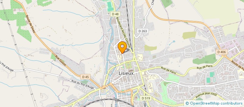 localisation de l'entreprise ASSOCIATION SPORTIVE DE LA CITE SCOLAIRE MARCEL GAMBIER à LISIEUX