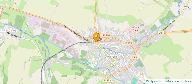 localisation de l'entreprise ASSOCIATION SPORTIVE DE LA CLAIRIERE à DOULLENS