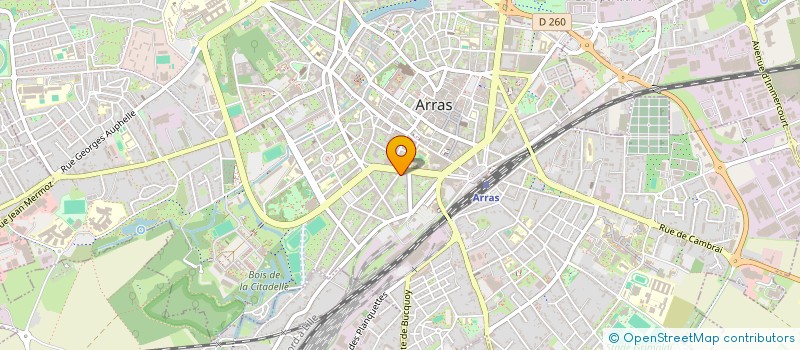 localisation de l'entreprise ASSOCIATION SPORTIVE DE LA COMMUNAUTE URBAINE D'ARRAS à ARRAS