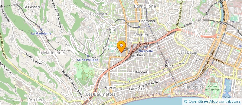 localisation de l'entreprise ASSOCIATION SPORTIVE DE LA CONQUE à NICE