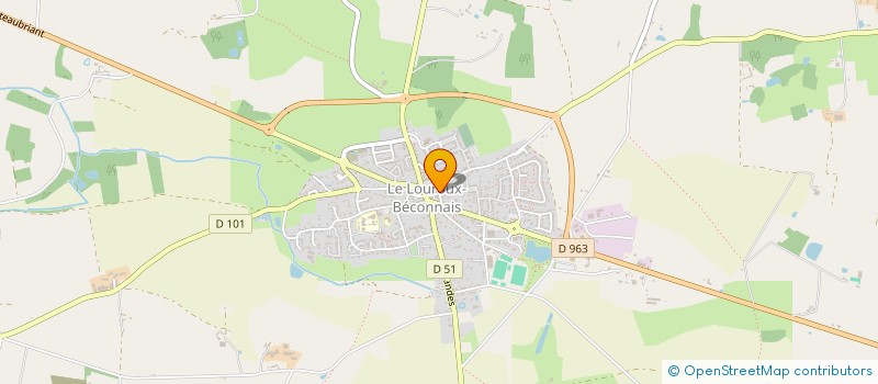 localisation de l'entreprise ASSOCIATION SPORTIVE DE LA CORNUAILLE  VAL D'ERDRE-AUXENCE