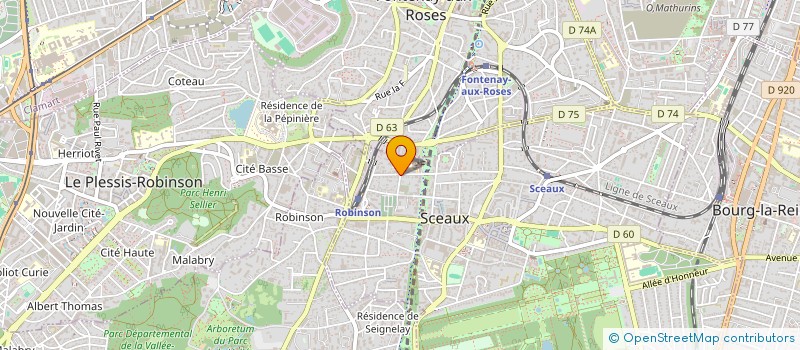 localisation de l'entreprise ASSOCIATION SPORTIVE DE LA FACULTE JEAN MONNET DE SCEAUX à SCEAUX
